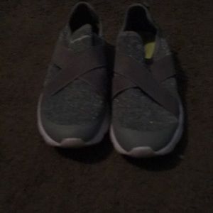 Gray sparkle champion shoes